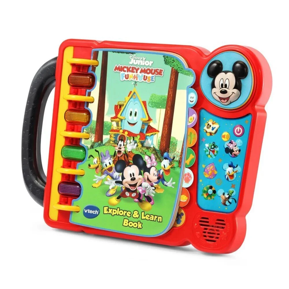 VTech Disney Junior Mickey Mouse Funhouse Explore & Learn Book Baby and Toddler
